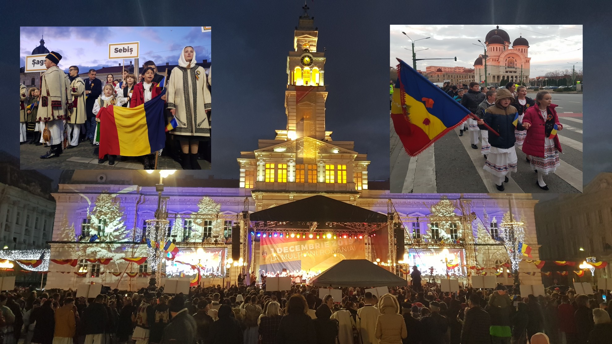 (FOTO) Sute de arădeni îmbrăcați în straie populare au reconstituit delegațiile care au participat la Marea Unire de la 1918