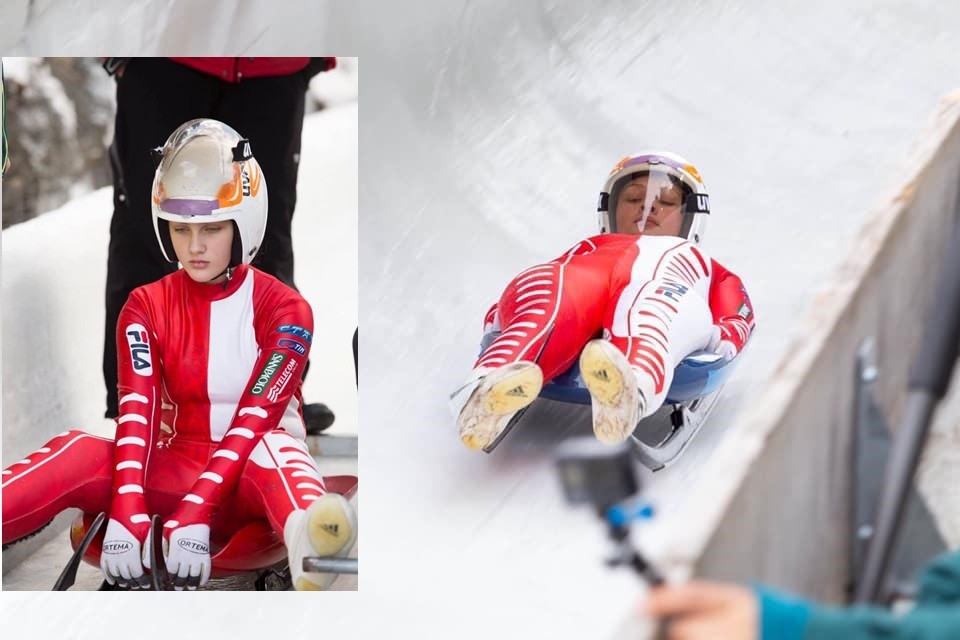 Ana Teodorescu, campioană națională la sanie la doar 13 ani