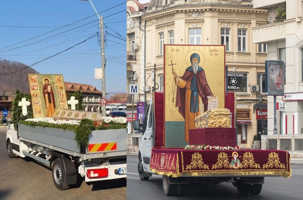 Moaștele Cuvioasei Parascheva și ale Sfântului Dimitrie cel Nou, scoase în procesiune pentru ajutor în timpul pandemiei