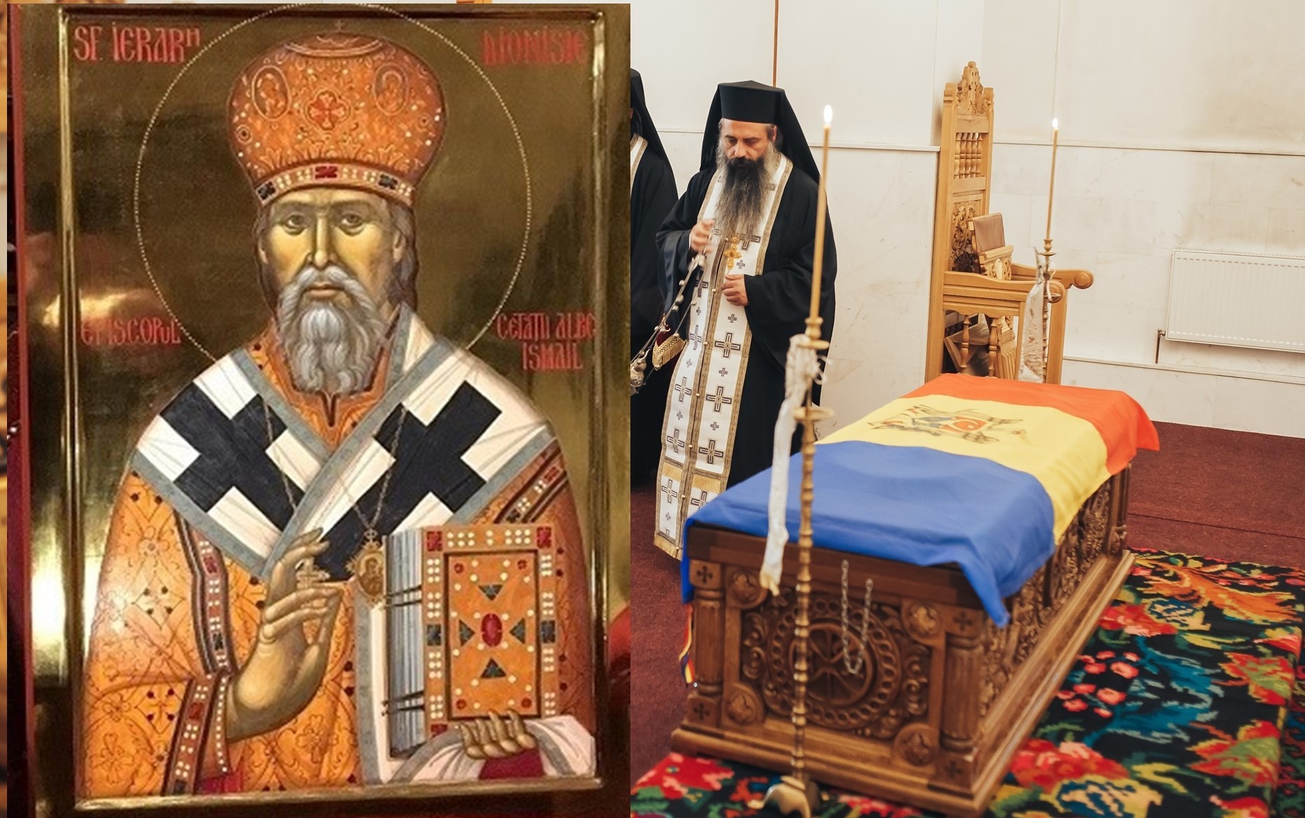 Moaștele Sfântului Ierarh Dionisie Erhan, scoase în procesiune pentru ”izbăvire de secetă și molimă”