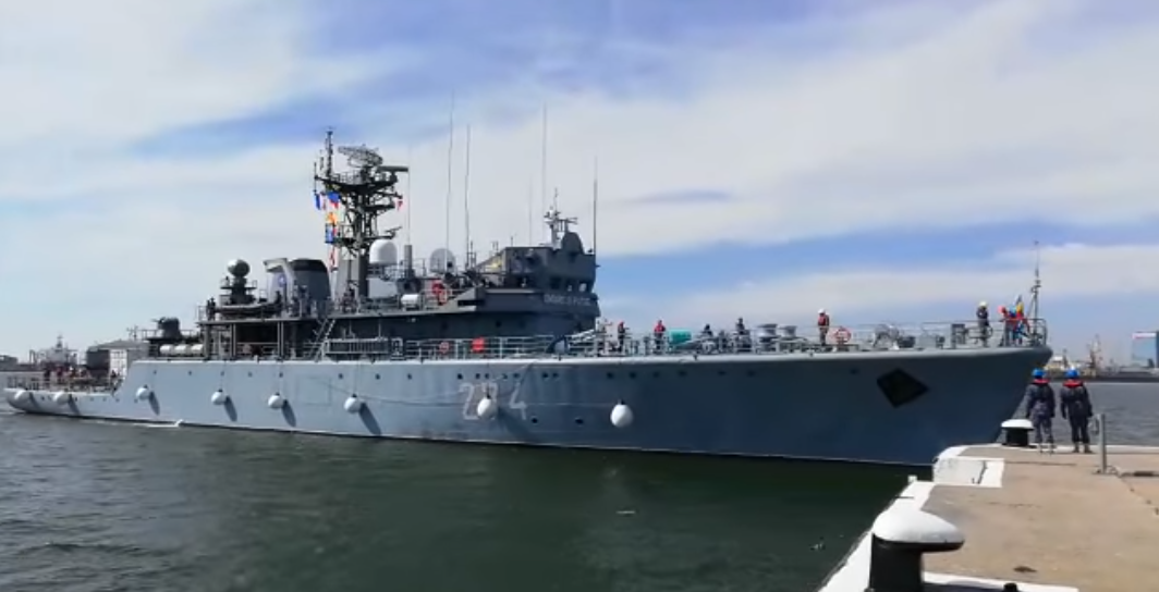 Acasă după 137 de zile. Nava militară ”Viceamiral Constantin Bălescu” și-a încheiat misiunea în Marea Neagră și Marea Mediterană