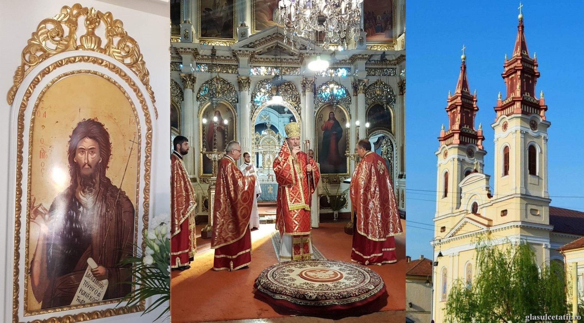 Tăierea capului Sfântului Ioan Botezătorul. Liturghie Arhierească la Catedrala Veche din Cetatea Aradului