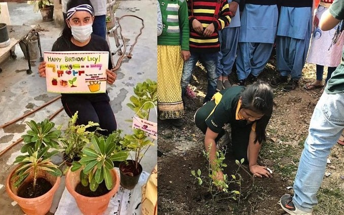 Are doar 9 ani și a convins mii de oameni din întreaga lume să planteze 240.000 de copaci, de ziua ei