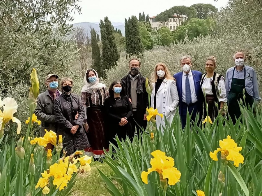 30 de iriși românești, prezentați la Expoziția Internațională a Irisului de la Florența, în amintirea Reginei-Mamă Elena