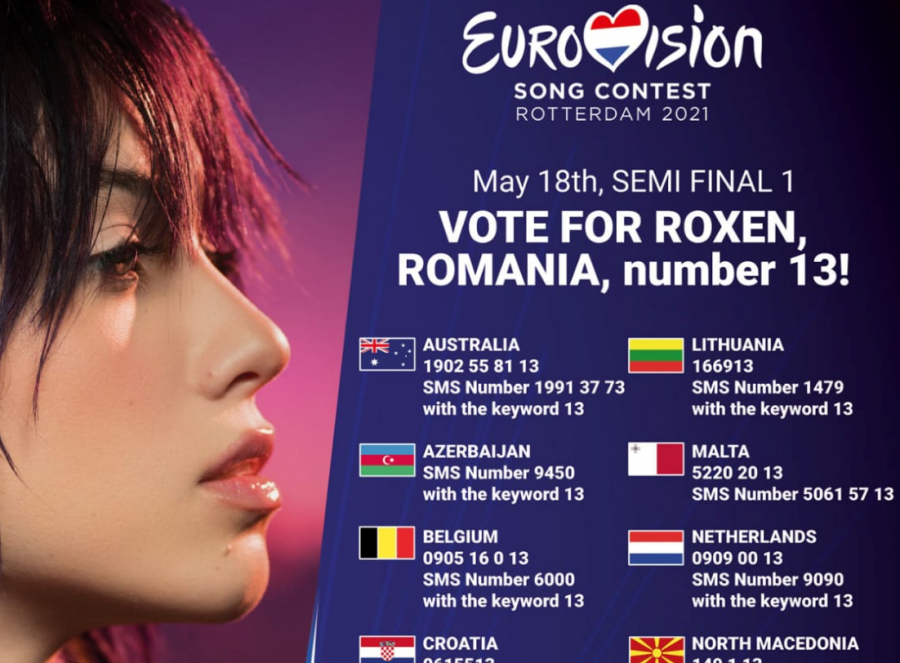 Eurovision 2021 - România intră, cu numărul 13, în prima semifinală