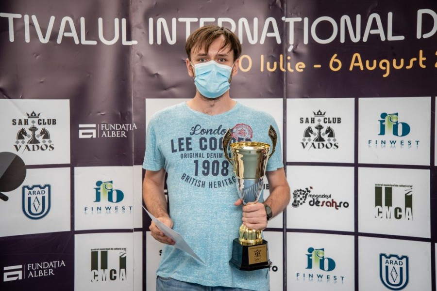 Ploieșteanul Lucian Miron a câștigat Festivalul Internaţional de Șah Arad Open 2021