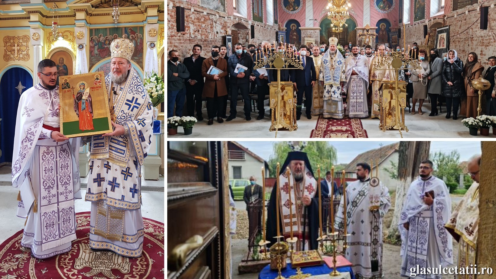 (FOTO) PS Emilian Crișanul a sfințit lucrările de la Biserica „Sf. Cuv. Parascheva” din Mănăștur
