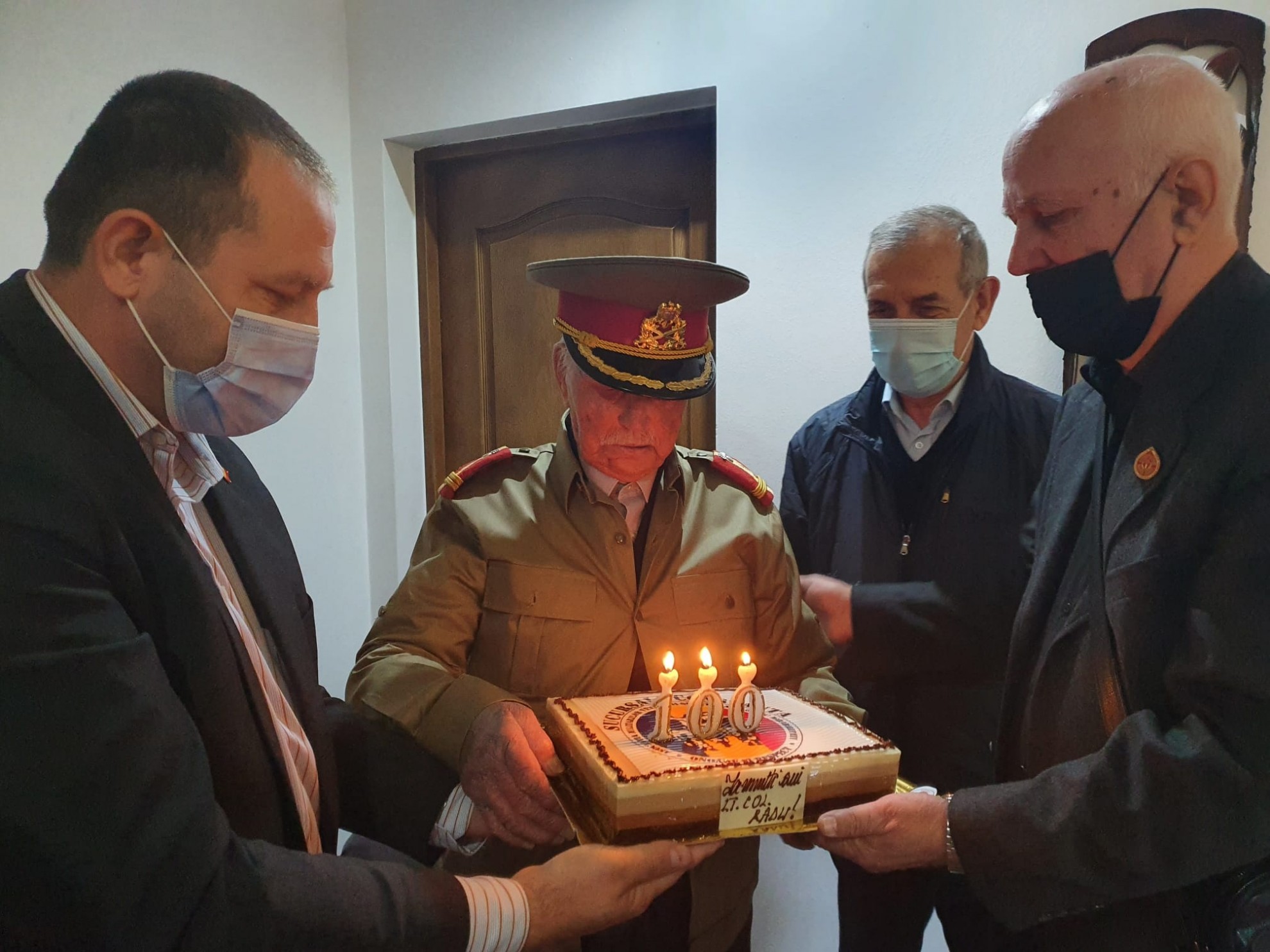 Veteranul de război Radu Negreci, sărbătorit la centenar