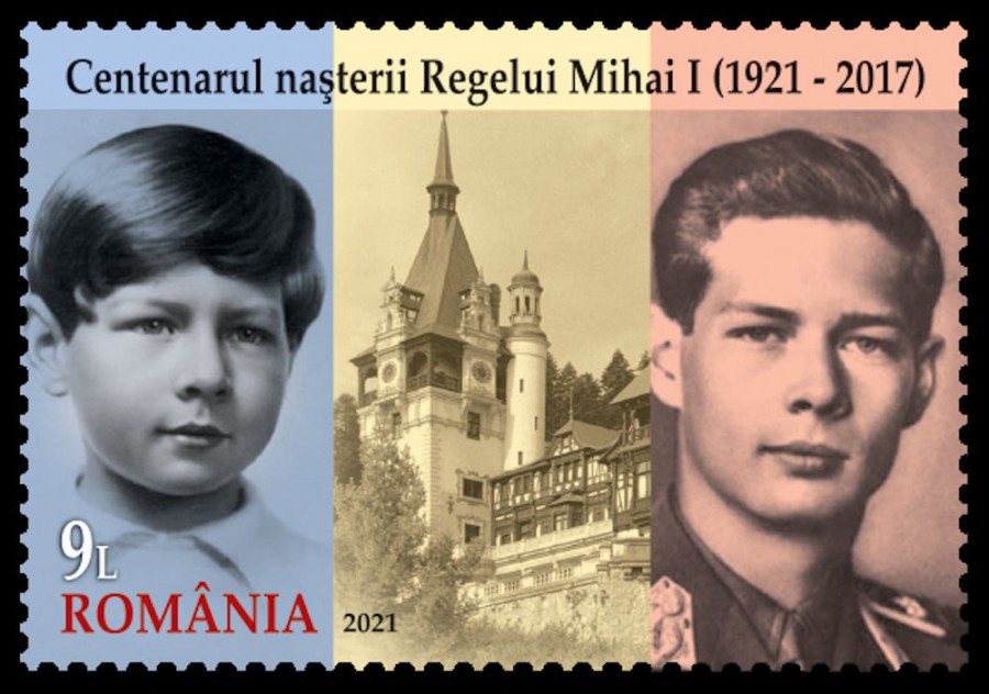 Emisiune de mărci poştale omagială dedicată Centenarului nașterii Regelui Mihai I
