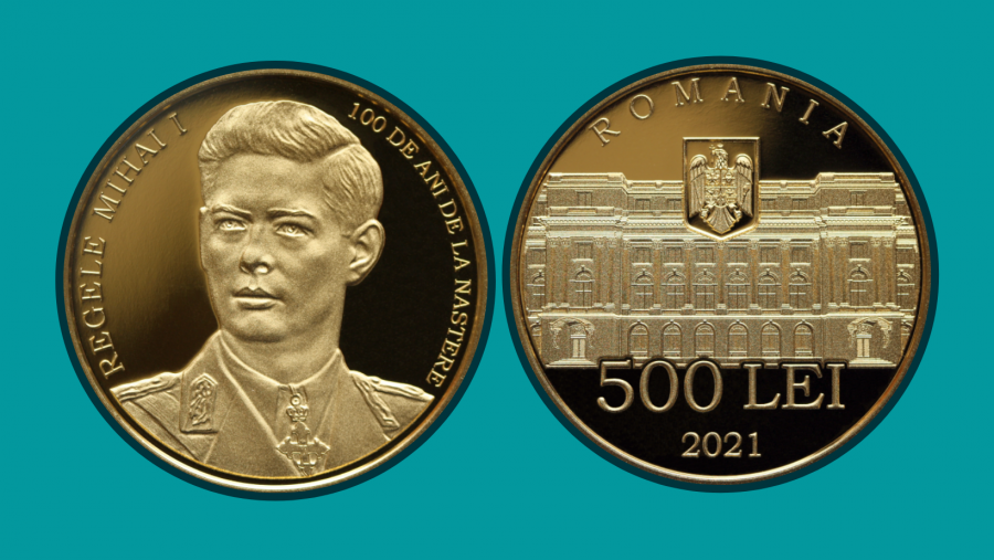 100 de ani de la nașterea Regelui Mihai I al României - emisiune numismatică lansată de BNR