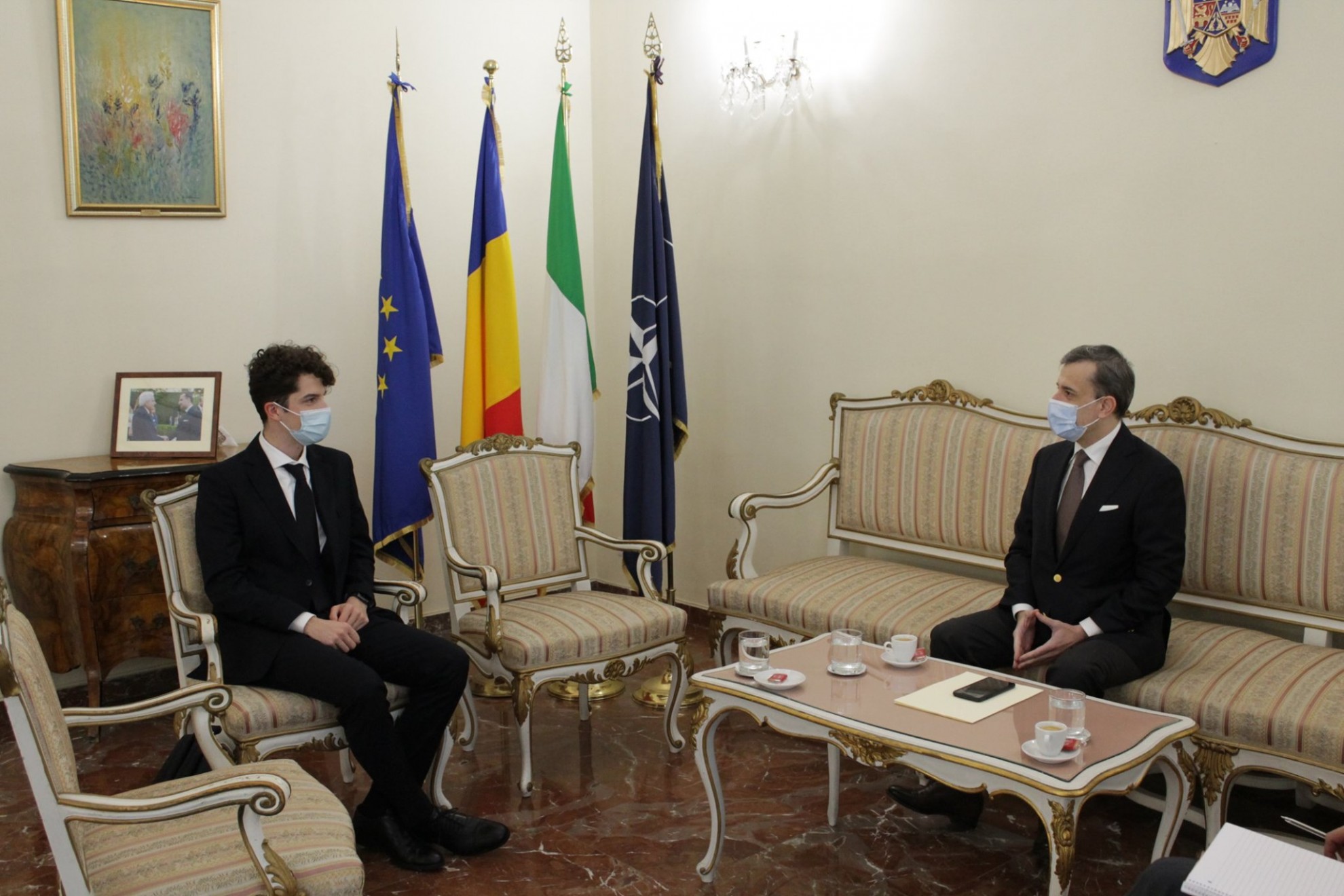 Student eminent în Italia, felicitat de ambasadorul României în această țară