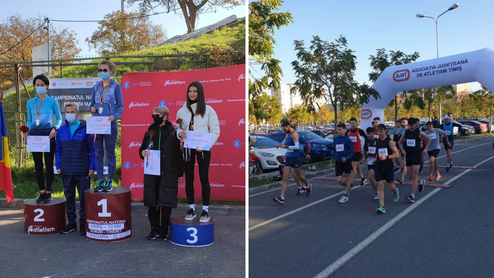 Mihaela Acatrinei şi Andrei Gafiţa, campioni naţionali la 10 km marş