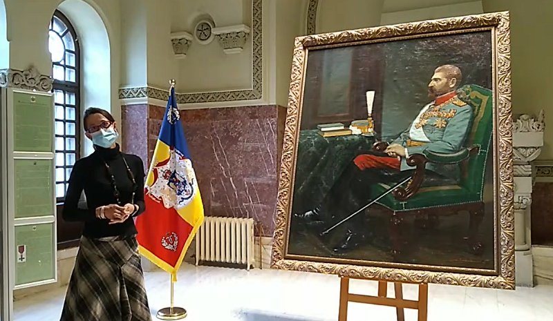 Un tablou cu Regele Ferdinand, ascuns zeci de ani într-un depozit, expus la Muzeul Naţional al Unirii