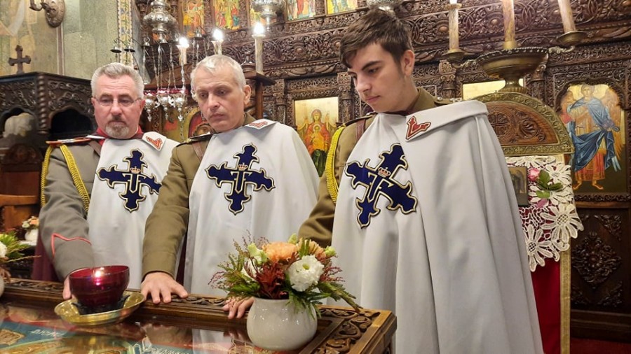 Regele Mihai I al României și Cavalerii Ordinului „Mihai Viteazul”, pomeniți la biserica „Mihai Vodă” din București