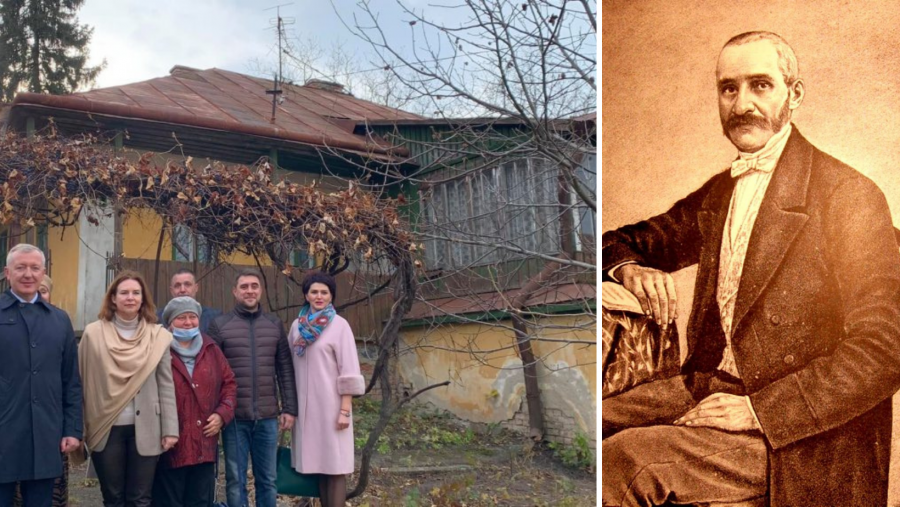Casa din Cernăuți a lui Aron Pumnul, în care a locuit şi Eminescu, în reconstrucţie cu ajutorul României