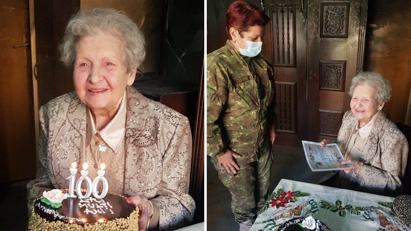 Văduvă de veteran de război, aniversată la 100 de ani