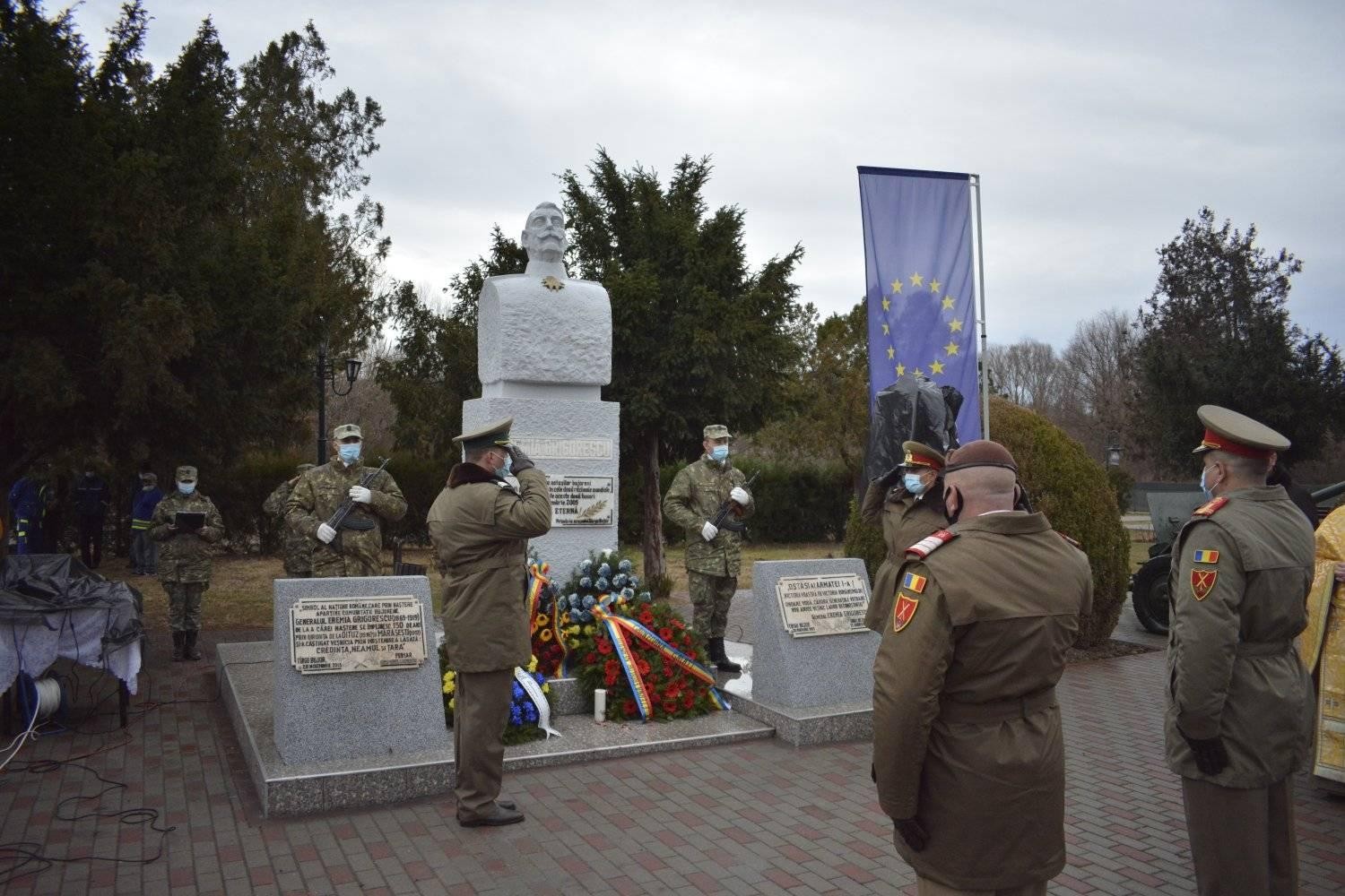 Generalul Eremia-Teofil Grigorescu, Eroul de la Mărășești, comemorat în orașul natal
