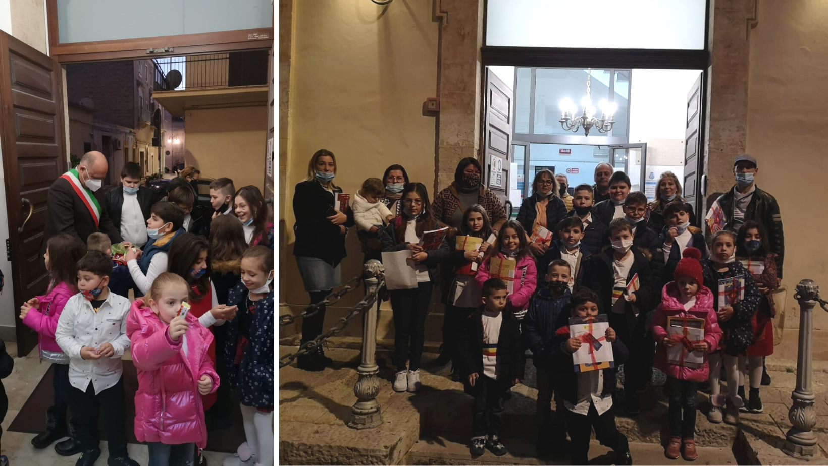 Colindele românești s-au auzit și în Italia. Copiii românilor din Santa Croce Camerina (Sicilia) l-au colindat pe primarul din localitate