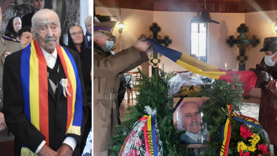 Încă un Veteran de război a trecut la cele veșnice. Gheorghe Șuteu, înmormântat cu onoruri militare la 100 de ani