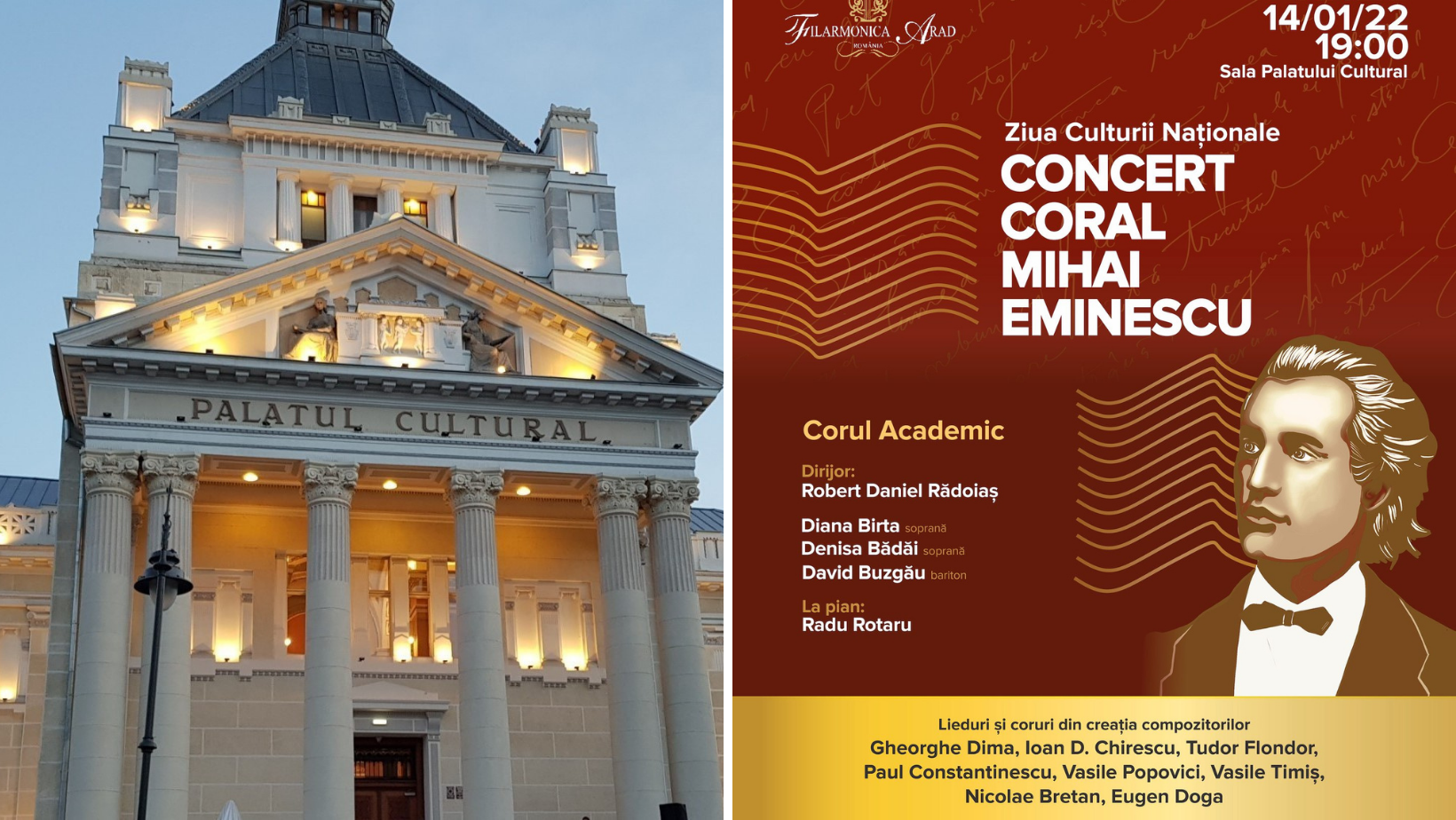 Ziua Culturii Naționale, sărbătorită la Filarmonica arădeană