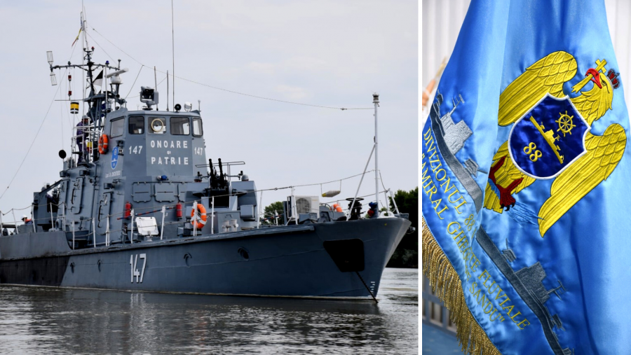 Forțele Navale Române sărbătoresc 63 de ani de la înființarea Divizionului 88 Vedete Fluviale „Amiral Gheorghe Sandu”