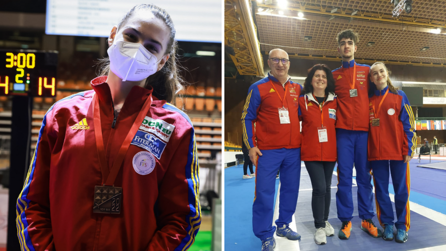 Karina Vasile a câștigat bronzul european la floretă juniori