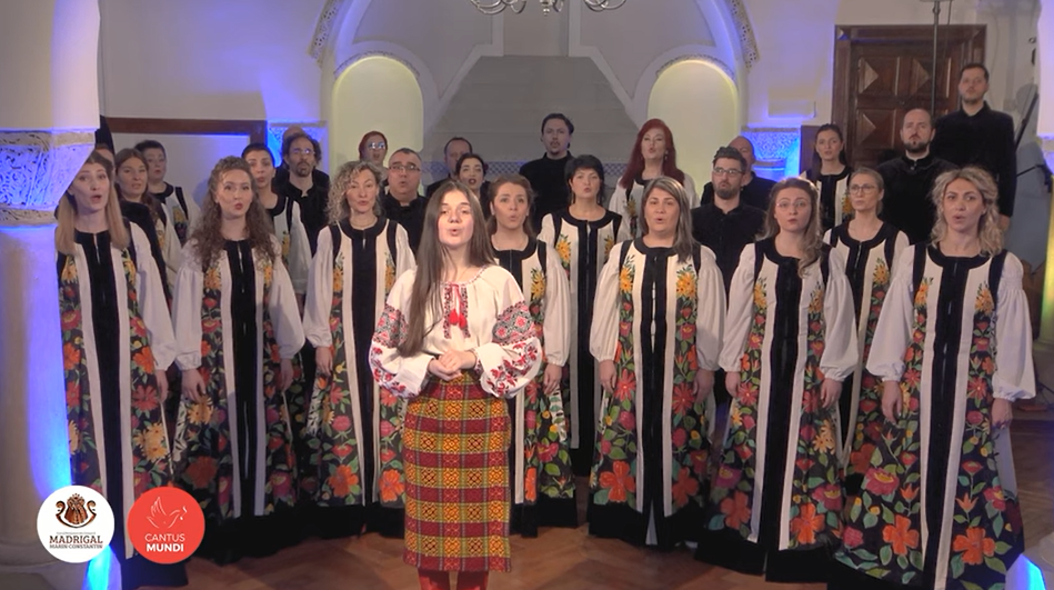 O refugiată din Ucraina, invitată să cânte alături de Corul Madrigal imnul țării sale: ”Încă nu a murit Ucraina”