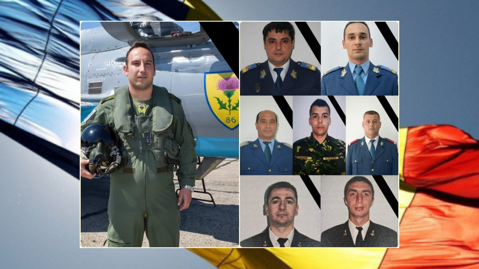 Cei opt militari care au murit în accidentele aviatice din Constanța, decorați post-mortem de președinte