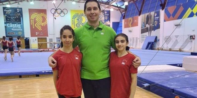 Marcela și Ayiana, două gimnaste junioare din Arad, cu burse olimpice în cantonamentul de la Izvorani