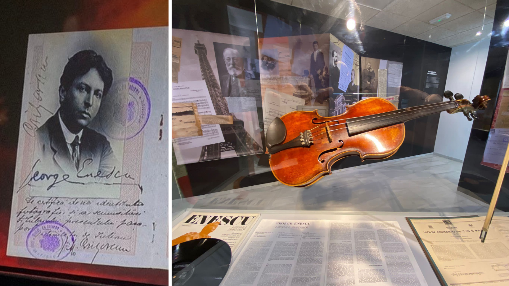 Expoziția "Viaţa şi opera muzicianului şi compozitorului român George Enescu", inaugurată la Malaga