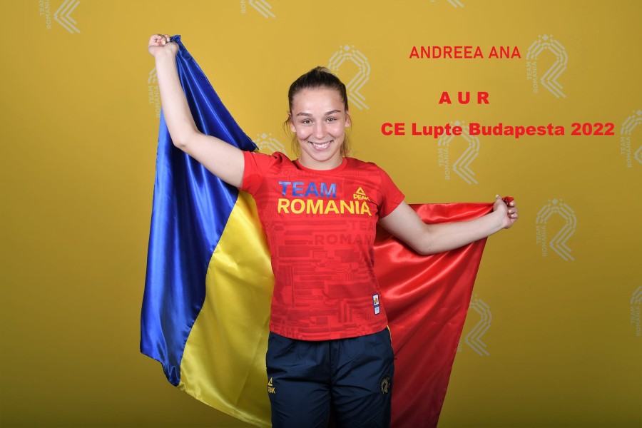 Andreea ANA este prima luptătoare din România care reușește să câștige titlul european la seniori