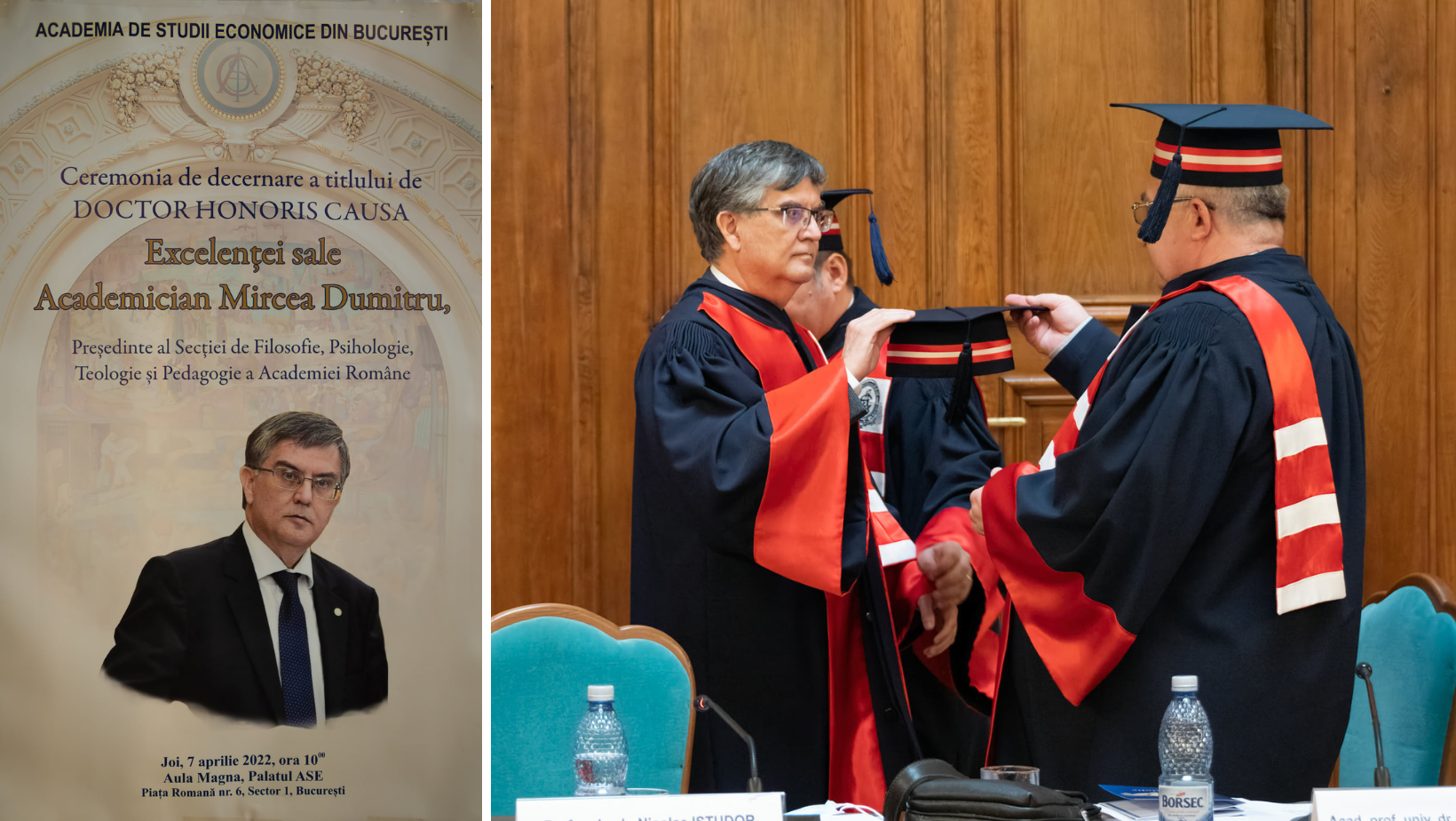 Academicianul Mircea Dumitru a primit titlul Doctor Honoris Causa al Academiei de Studii Economice din București
