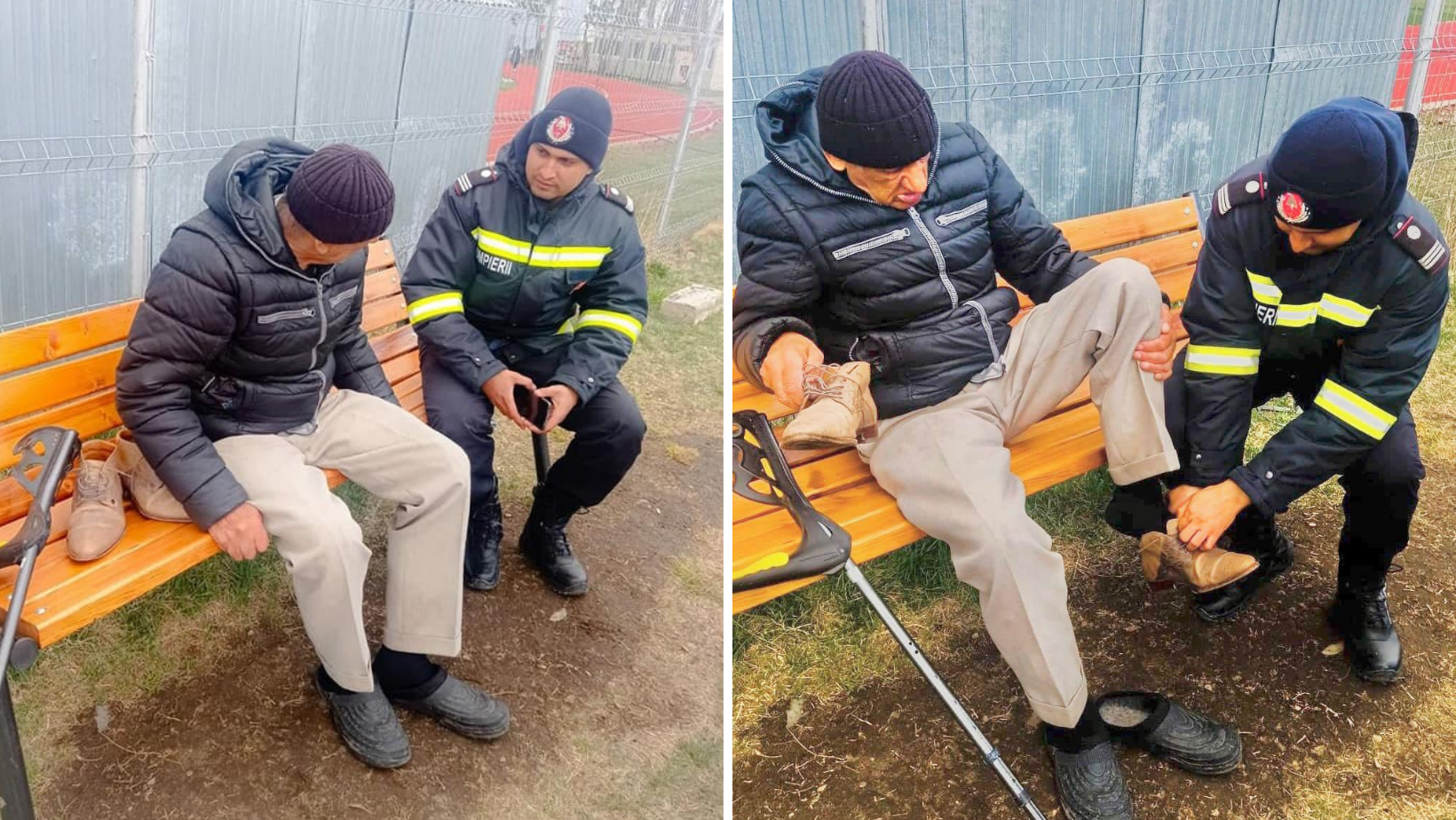Nenea Florea, refugiat, 72 de ani: ”Știi de ce plâng, copile? Papucii aceștia de i-ai scos mi-au salvat viața din Ucraina  și până aici. Am pierdut tot”