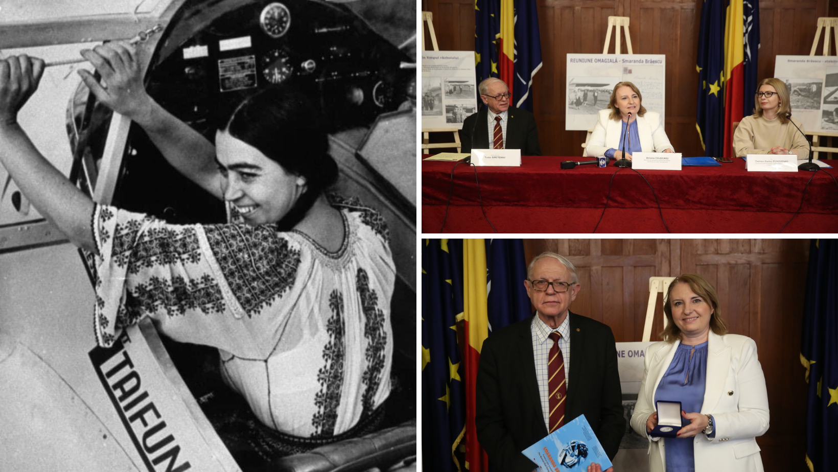 Anul 2022 - Anul Smaranda Brăescu. Prima femeie pilot din România a fost omagiată la Cercul Militar Național din București