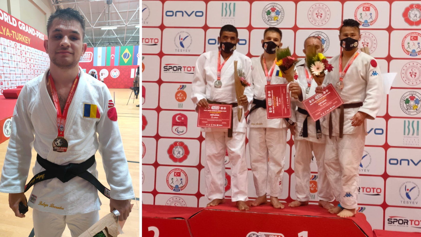 Alex Bologa a câștigat medalia de aur la IBSA Judo Grand Prix din Turcia