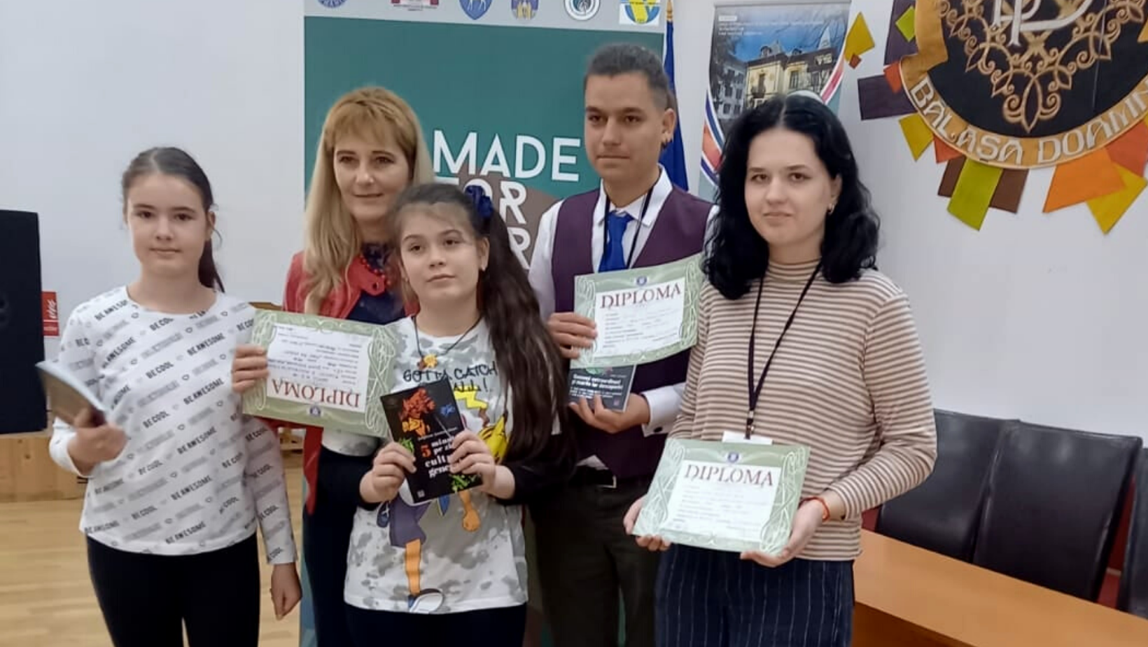 Patru elevi arădeni au fost premiați la Concursul Național „Made for Europe” 2022