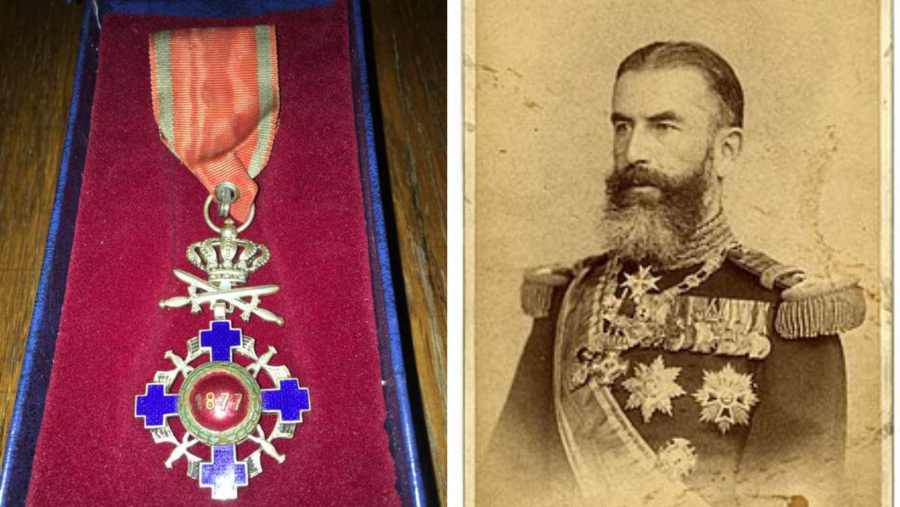Un colecționar brăilean deține una dintre cele mai rare decoraţii militare româneşti conferite de Carol I în 1877