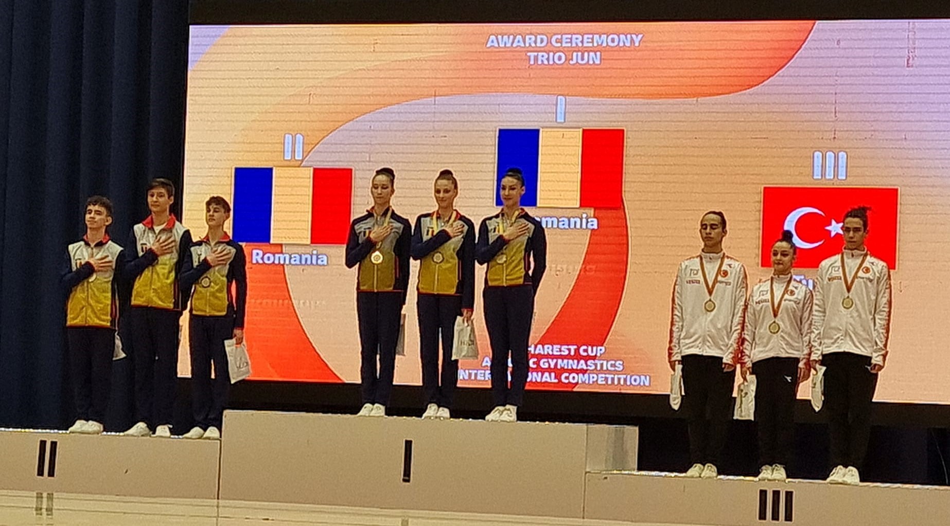Gimnaştii tricolori, medaliaţi la Bucharest Aerobic Cup