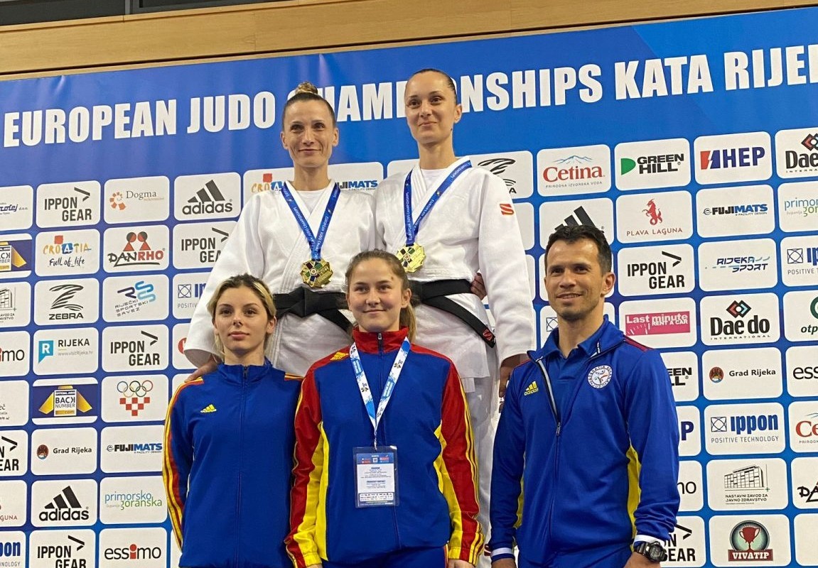 Încă o medalie de aur pentru Alina Zaharia și Alina Cheru la Campionatele Europene de Judo Kata