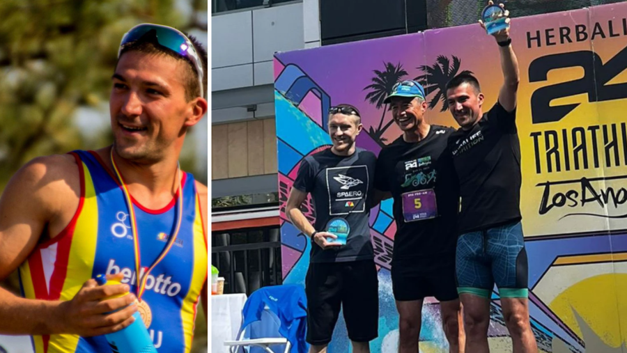 Ciprian Bălănescu, pe locul 1 la triatlon sprint în competiția Herbalife24 Triathlon Los Angeles