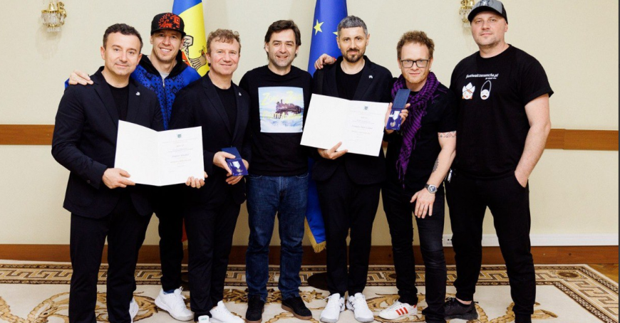 Reprezentanții Moldovei la Eurovision, Zdob și Zdub și Frații Advahov, premiați cu distincțiile „Meritul Diplomatic”