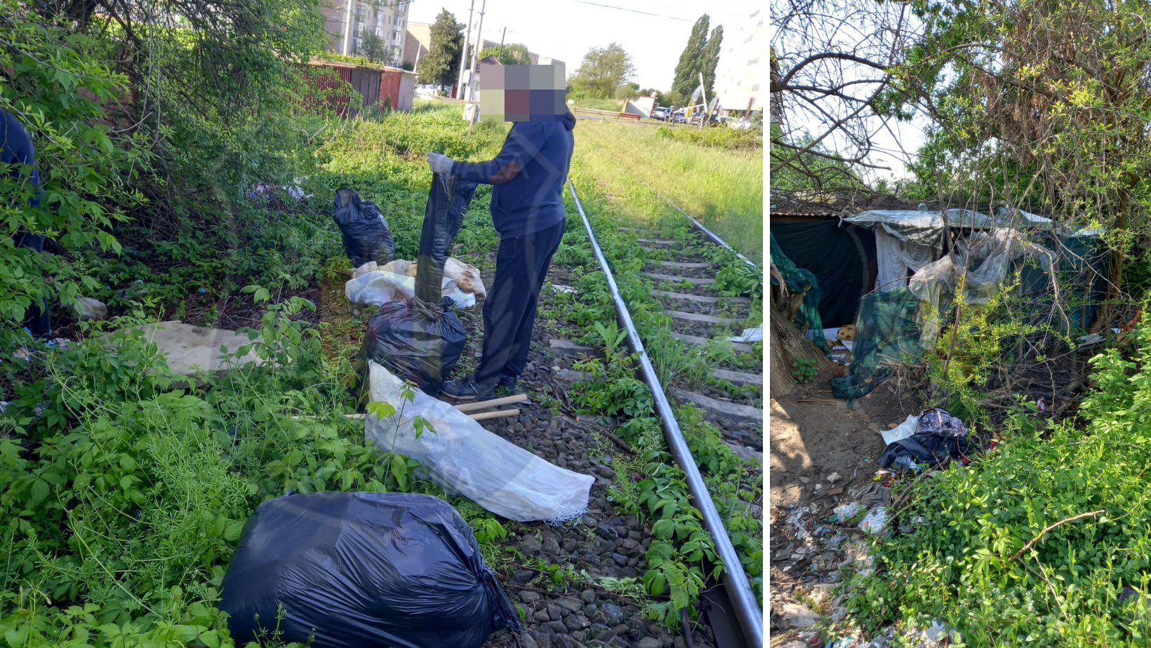 Muncă în folosul comunității. Condamnații și persoanele cu venit minim garantat cu adunat 2,5 tone de gunoaie din Arad