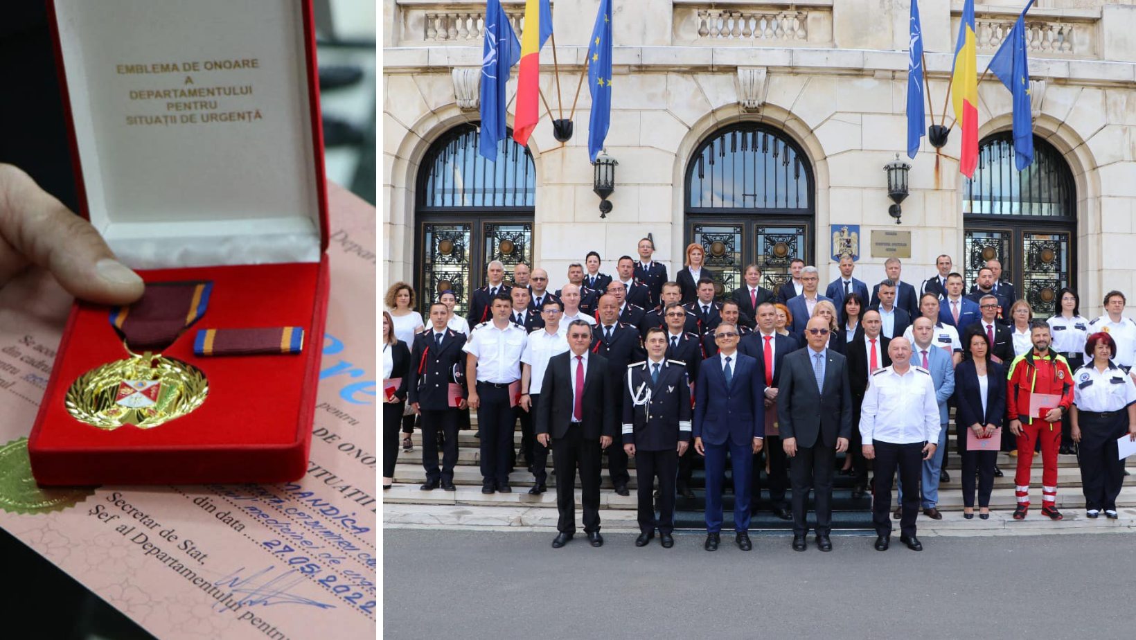 Profesioniștii din domeniul medicinei de urgență, decorați astăzi la sediul Ministerul Afacerilor Interne