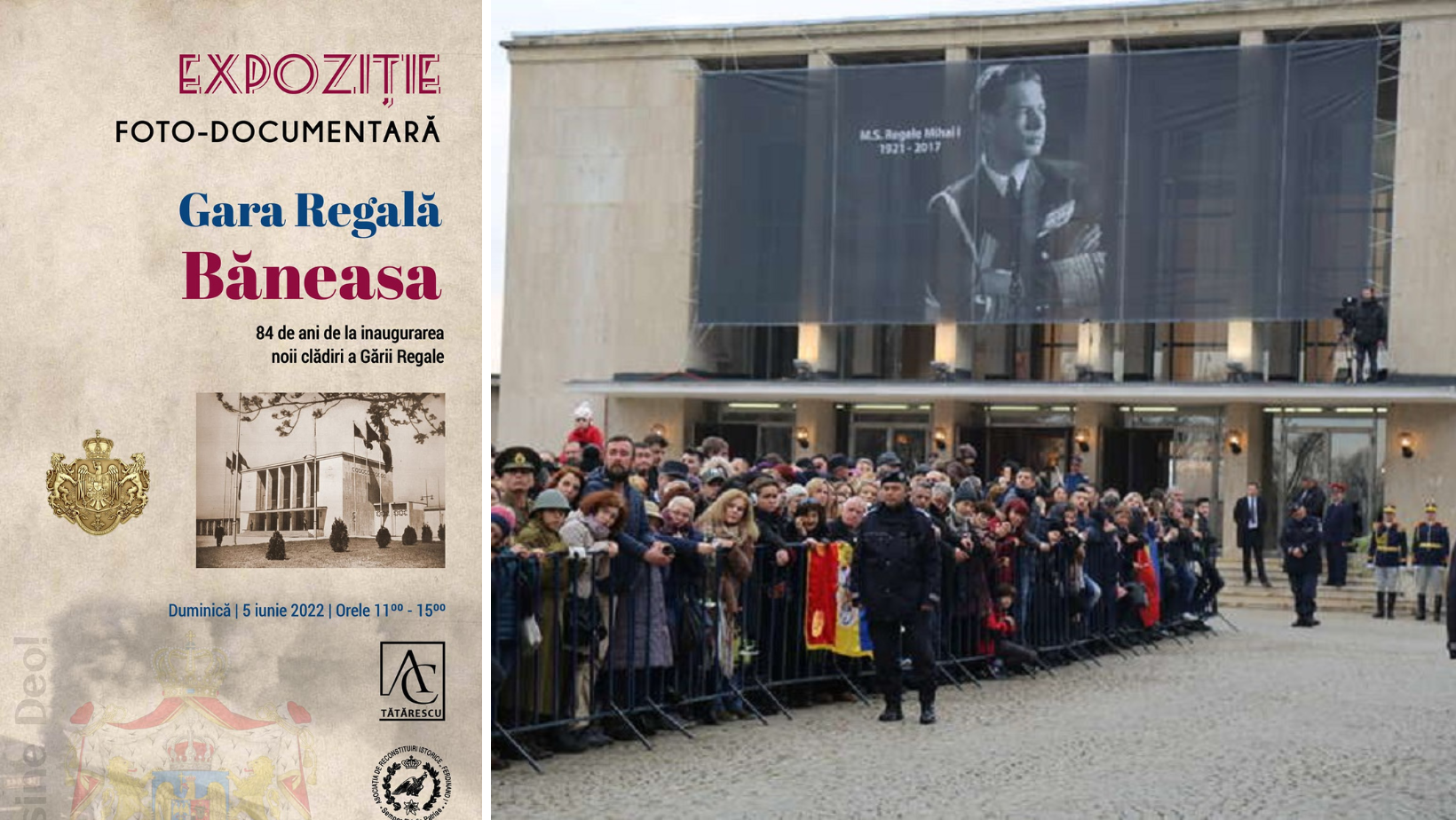 Gara Regală Băneasa, de unde Regele Mihai a plecat pentru ultima dată spre Curtea de Argeș, împlinește 84 de ani de la inaugurare