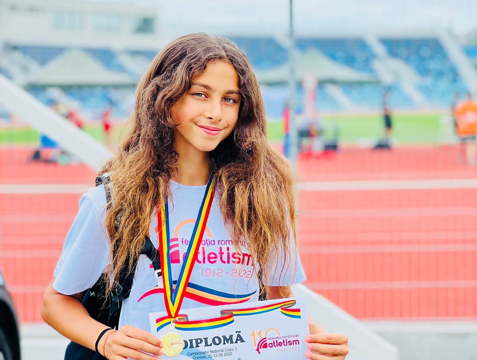 La doar 13 ani, atleta arădeană Denise Nicole Bejan a devenit campioană națională la tetratlon