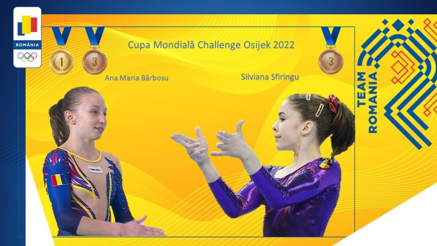 Ana Maria și Silviana au câștigat trei medalii la Cupa Mondială Challenge Osijek 2022