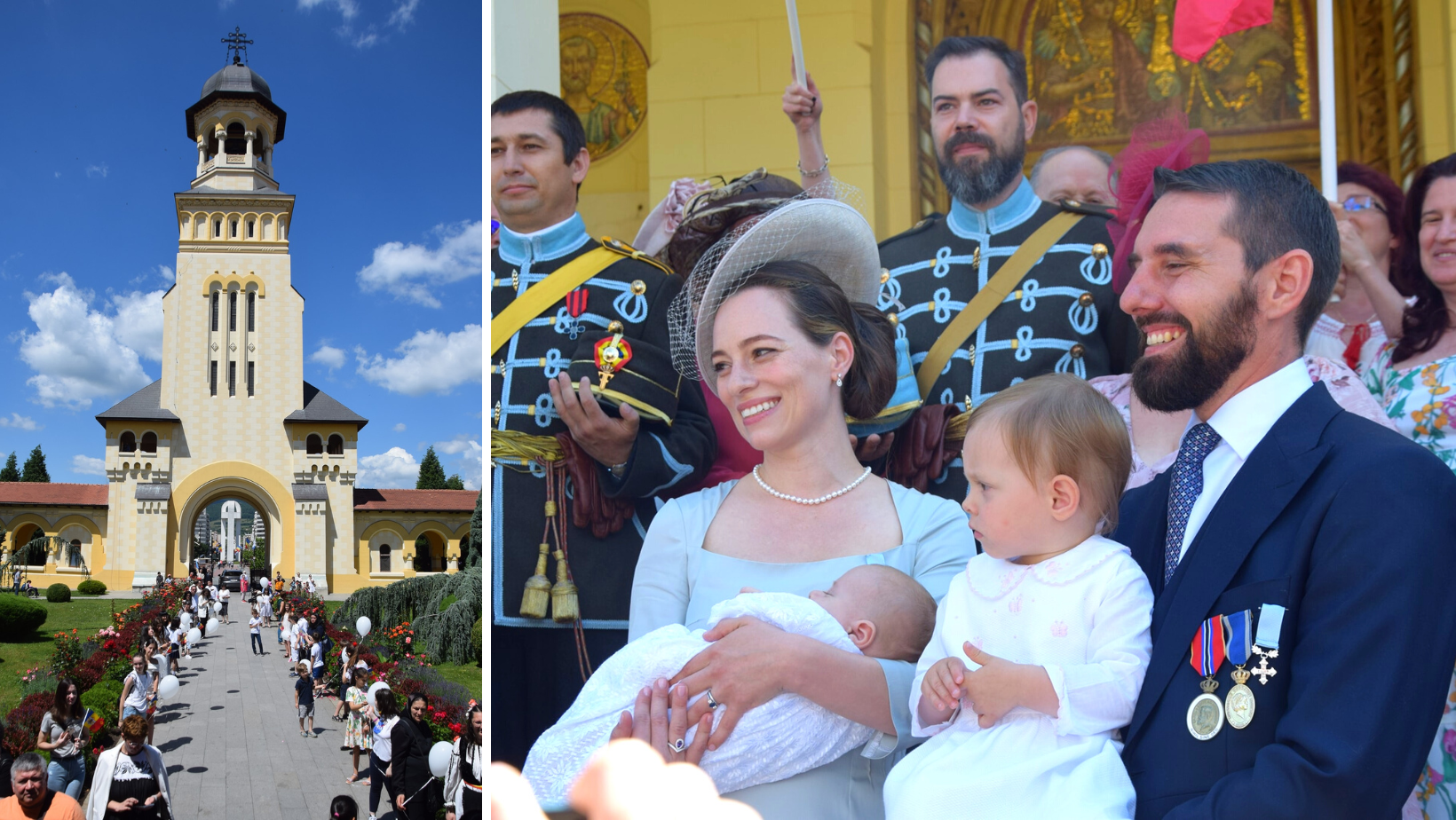 Strănepotul Regelui Mihai a fost botezat astăzi în Catedrala Încoronării din Alba Iulia