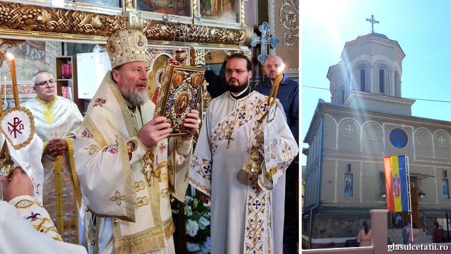 (FOTO) Liturghie Arhierească în Duminica Tuturor Sfinților, în Parohia  Micălaca Nouă din Arad