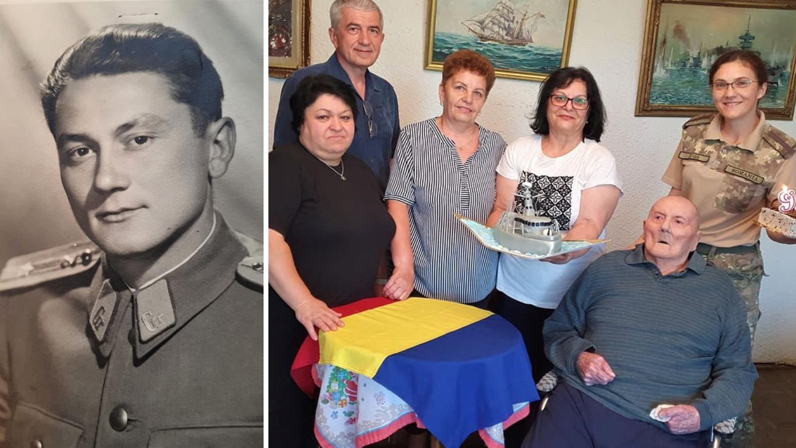 Veteranul de război Ionel Chitaru, sărbătorit la 99 de ani