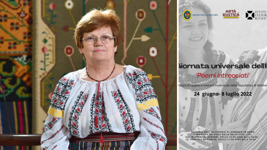 Ambasada României în Italia inaugurareză expoziția etnografică „Poeme țesute”, de Ziua Internațională a Iei